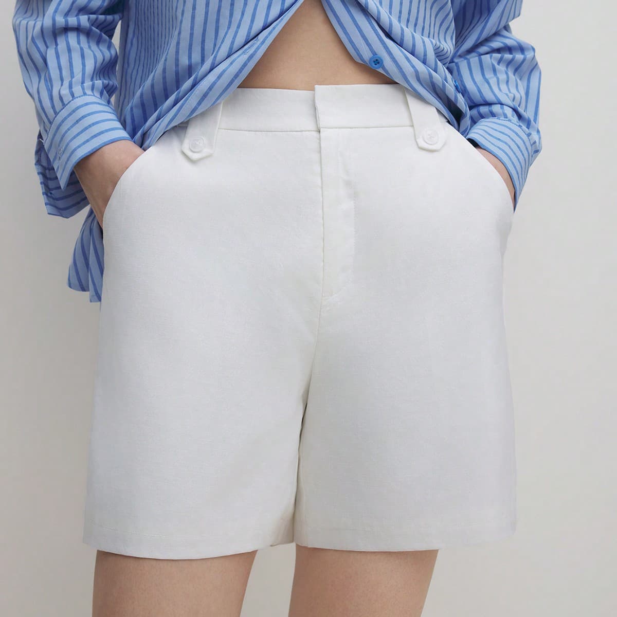 Shorts de printemps / Ã©tÃ© dÃ©contractÃ©s et quotidiens pour femmes, couleur unie