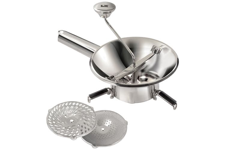 Moulin passe-légumes 3 grilles la bonne graine en acier inox ø20cm