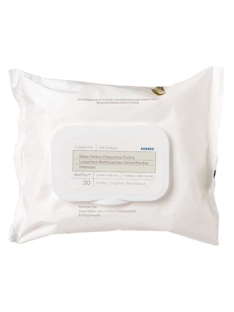 Korres Lingettes Nettoyantes Détoxifiantes Biodégradables 30 Lingettes